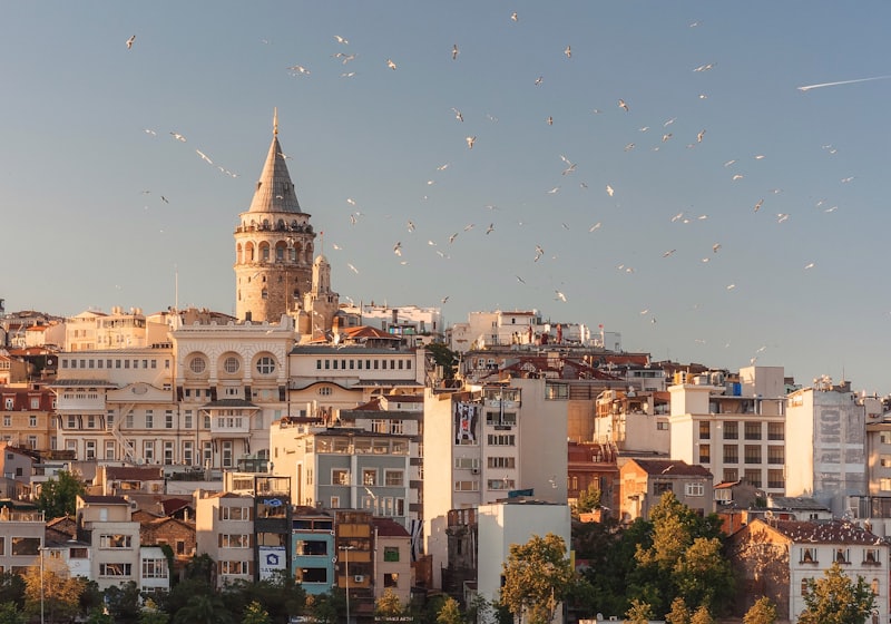 Istanbul — Galata tower at sunset